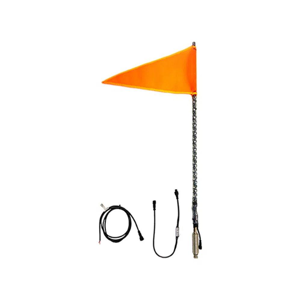 QW825 – QUAKE LED Flagpole, 2 Foot Height Fixed Height 20 Static RGB Colors Selectable/ 8 Levels Of Dimming/ Turn Sig...
